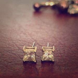 Square Diamond Studs